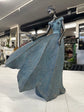 Meskina Elegant Lady in Bronze with Blue Leaves Dress New Collection