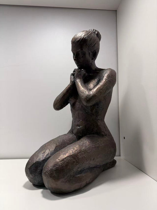 Praying Ballerina Copper Coulour