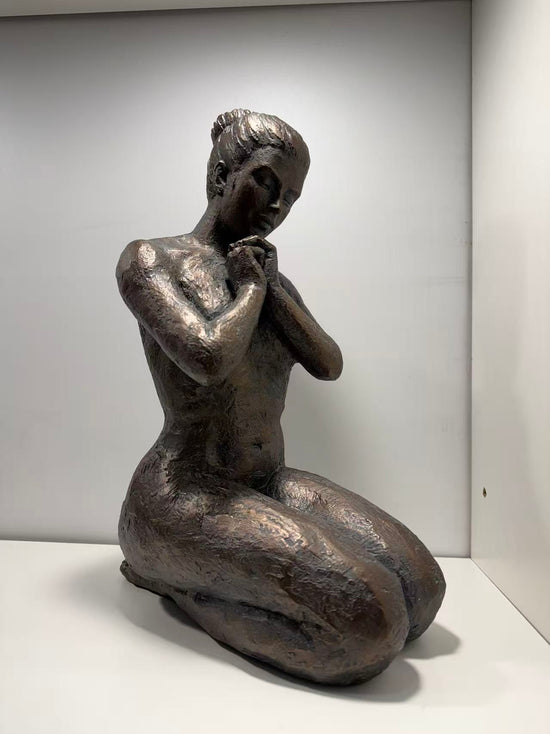 Praying Ballerina Copper Coulour