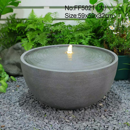 Glorenza Round Solar Fountain