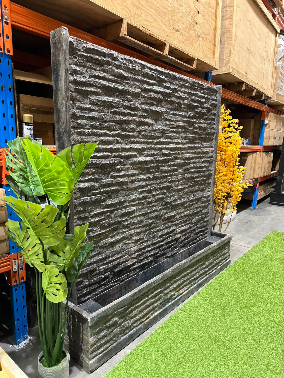 Eden Granite Look Water Wall Outdoor GRC Made Rock Outdoor Fountain