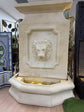 Cesare Large Lion Water Wall Sandstone Cement Fibre Tall Fountain