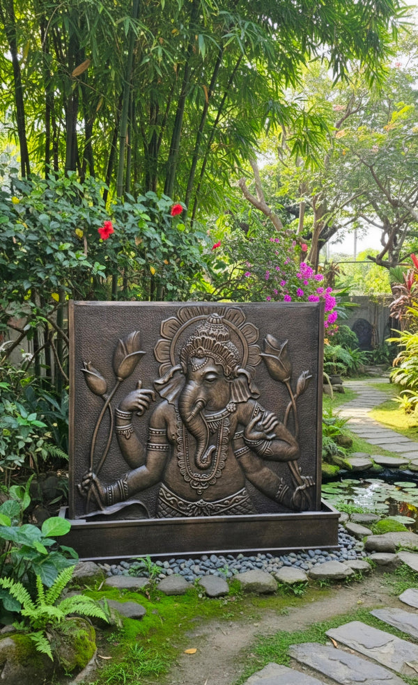Ganapati Extra Large Lord Ganesh Water Wall 2M Tall 2M Wide ETA 20 August