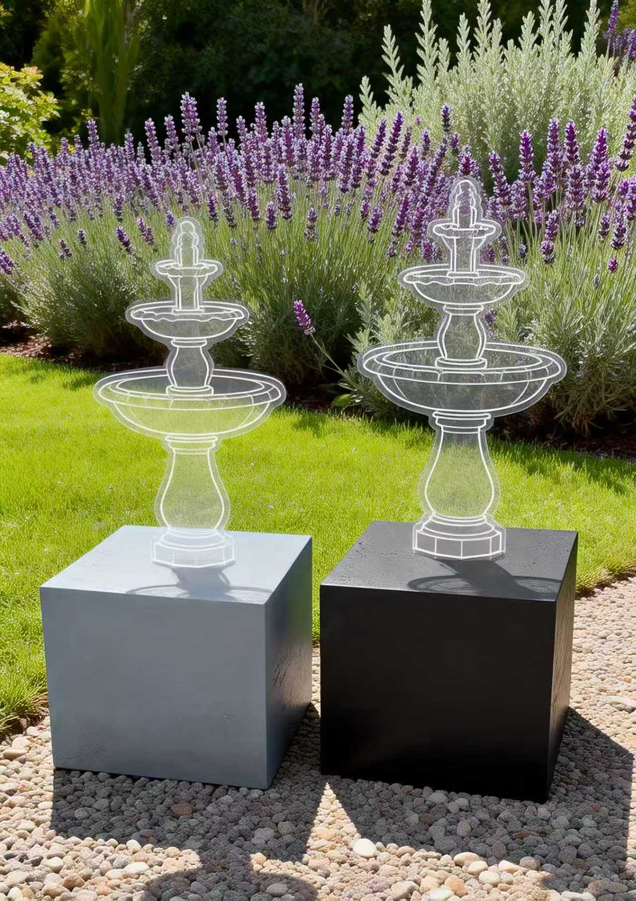 Alqueria Grey Base trough for Fountains