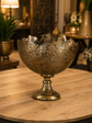 Mariola Vintage Antique Brass Shiny Colour Metal Vase Bowl Lush Collection