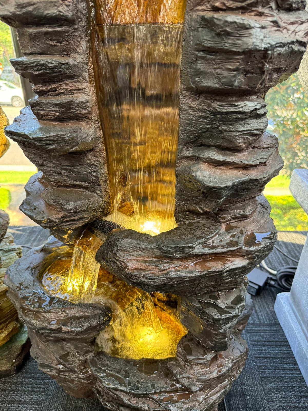 Rapid Falls Driftwood Fountain Volcanic Rocks