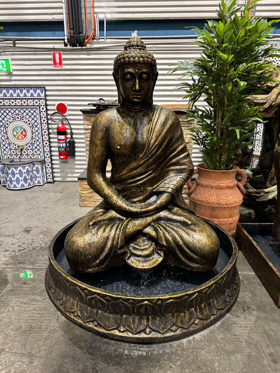 Samsara Masterpiece Buddha Water Feature with Pond Base