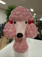 POODLE HEAD VASE PINK DOLOMITE PERFECT GIFT COLLECTORS ITEM