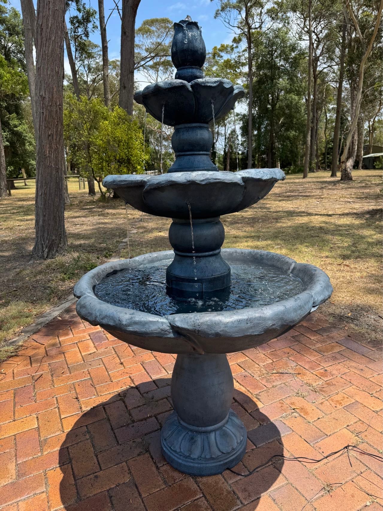Kasba Copper Effect 4-Tier Solar Water
