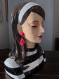 Famosa Bust Head with Earrings in Vivid Colours Ceramic Finish