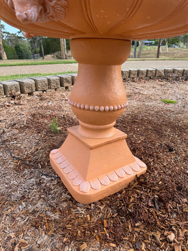 Marbella 4-Tier Water Fountain Lions Terracotta Unique Colour & Design