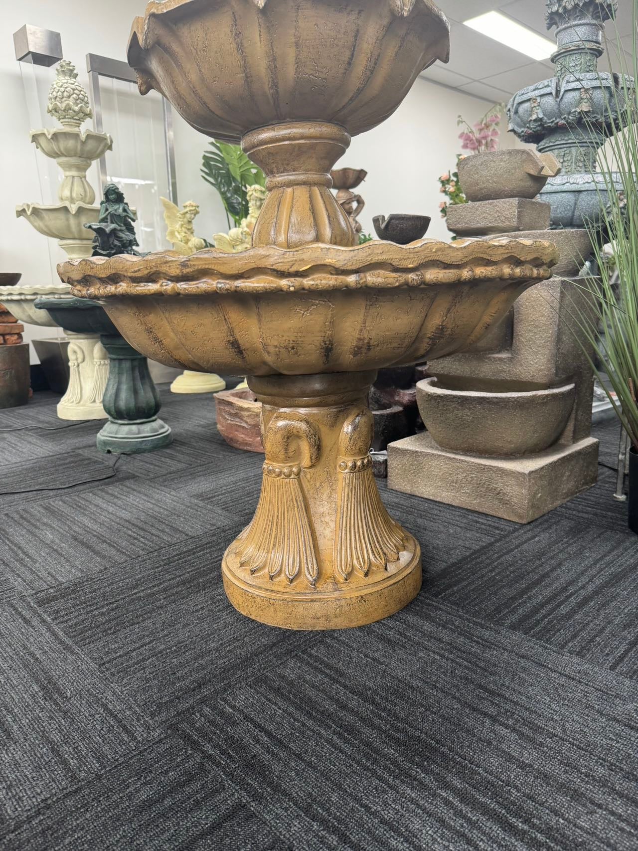 Canaria Stone Effect 3-Tier Electric Powered Tiered Water Fountain