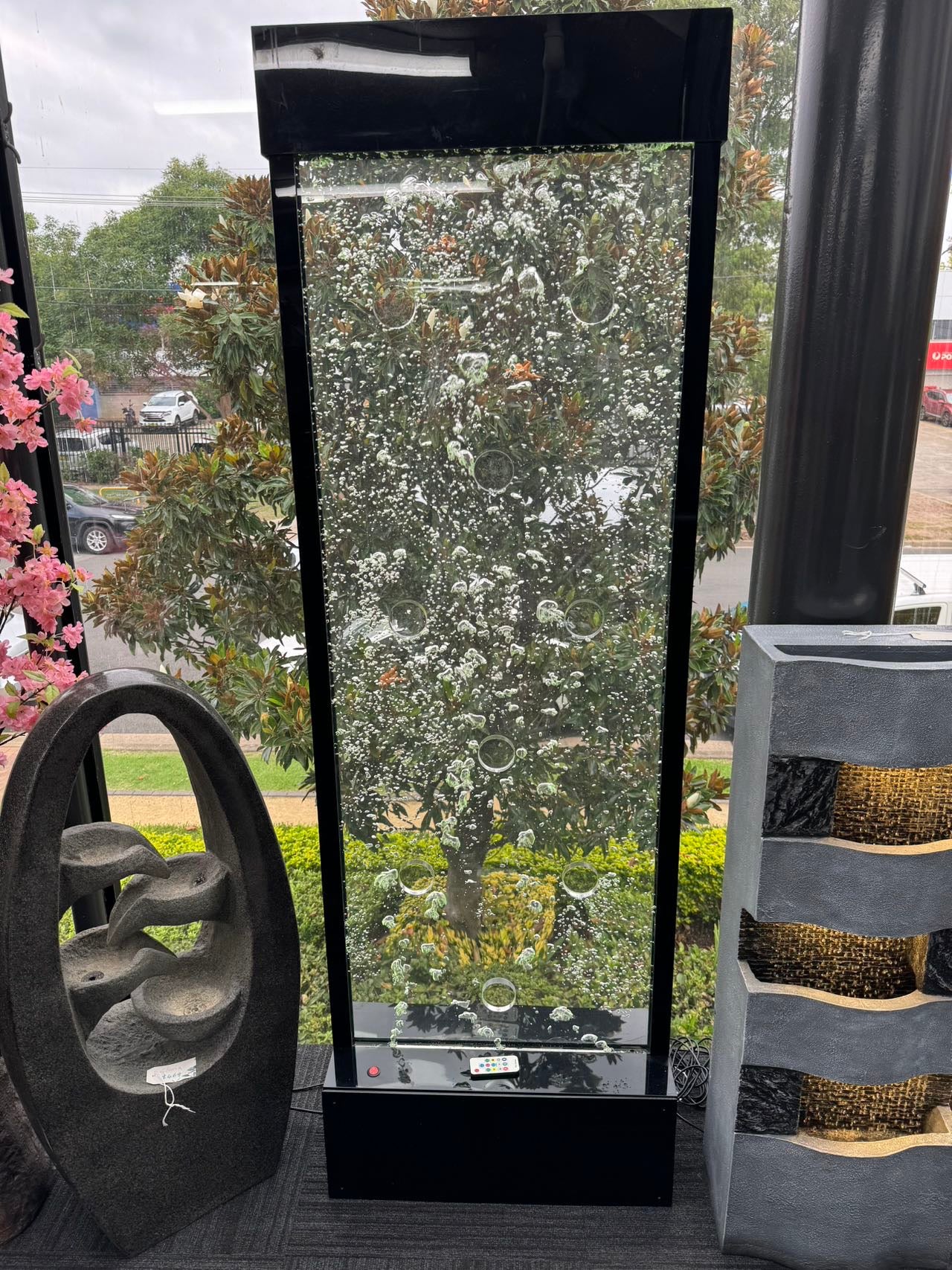 Tangier Black Frame & Base Acrylic Bubble Wall