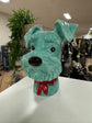 SCHNAUZER HEAD VASE TURQUOISE DOLOMITE PERFECT GIFT COLLECTORS ITEM