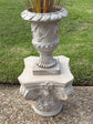 Zocalo Roman Design White Plinth Gold Accents