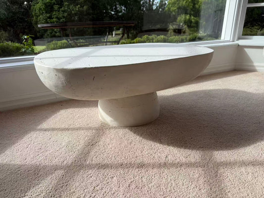 Mesa MGO centre table in rustic white