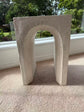 Salida MGO arch-shaped side table rustic white