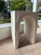 Salida MGO arch-shaped side table rustic white