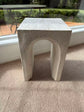 Salida MGO arch-shaped side table rustic white