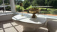 Mesa MGO centre table in rustic white