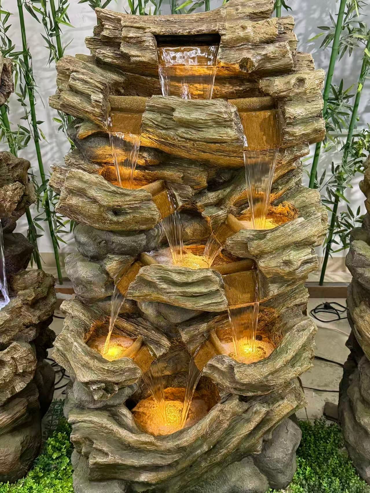 The Climb large rock fountain organic texture