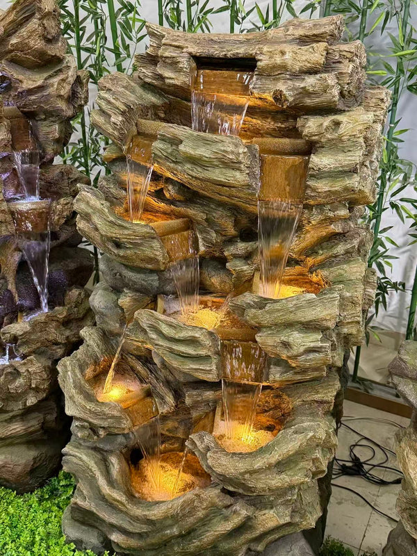 The Climb large rock fountain organic texture