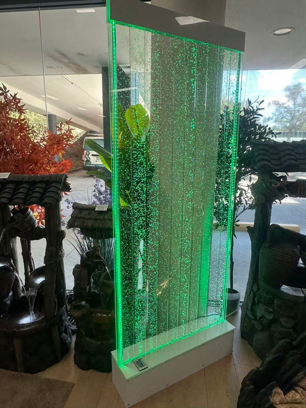 Lambada 2-meter tall bubble wall in White or Black Changing Colour Remote