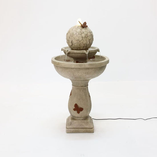 Monza Stone Colour Birdbath With Butterflies ETA 18 April