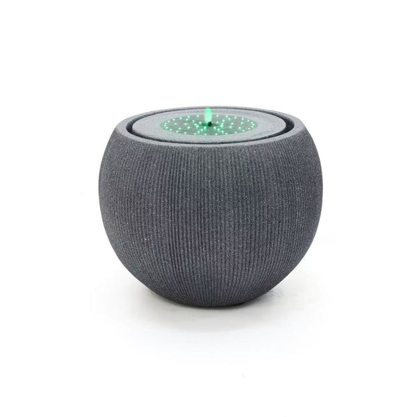 Elmojon Grey Solar Fountain Remote Controlled Flow Changing Colour LED ETA 18 April