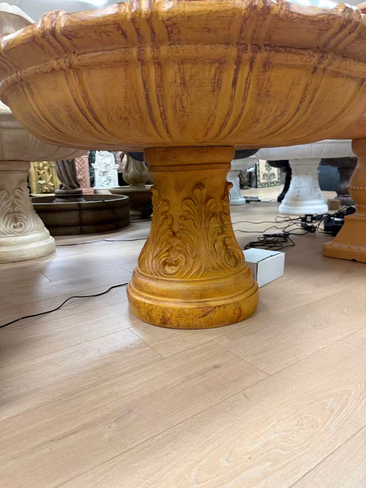 Mijas tall 5 tiers terracotta stone colour garden fountain