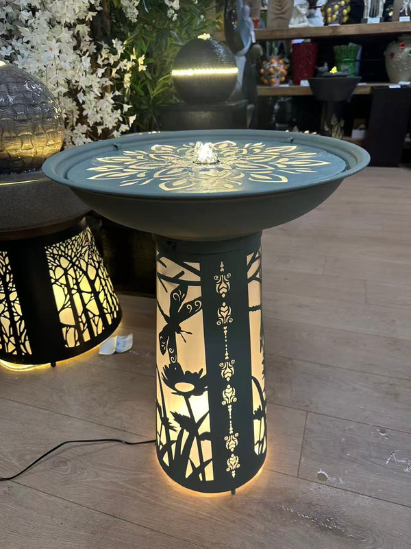 Venezuela Metal Outdoor & Indoor Water Feature with Lights and Electric Pump