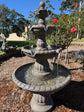 Siglo Spanish 4 Tier Fountain with Electric Pump - Grey Earthy Stone | 12 Month Warranty