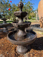 Lograda Classic 3 Tier Garden Fountain with Electric Pump - Brown Earthy