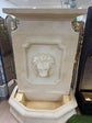 Cesare Large Lion Water Wall Sandstone Cement Fibre Tall Fountain