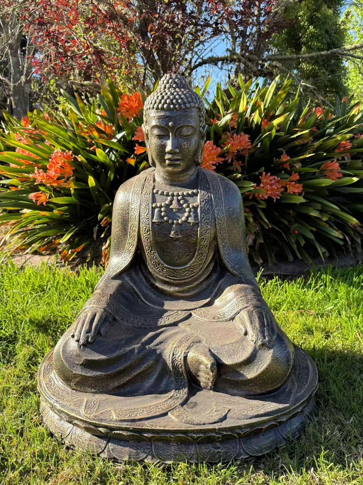 Serene Guardian Buddha Statue — 80 cm