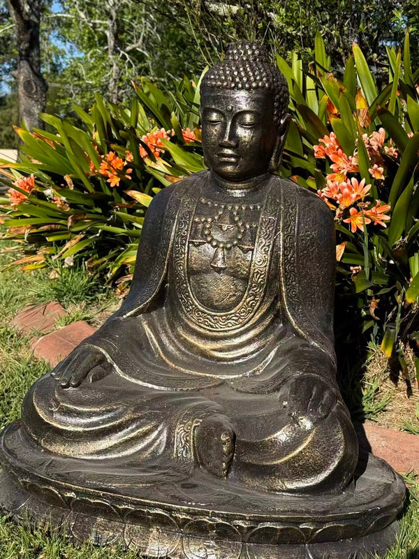 Serene Guardian Buddha Statue — 80 cm