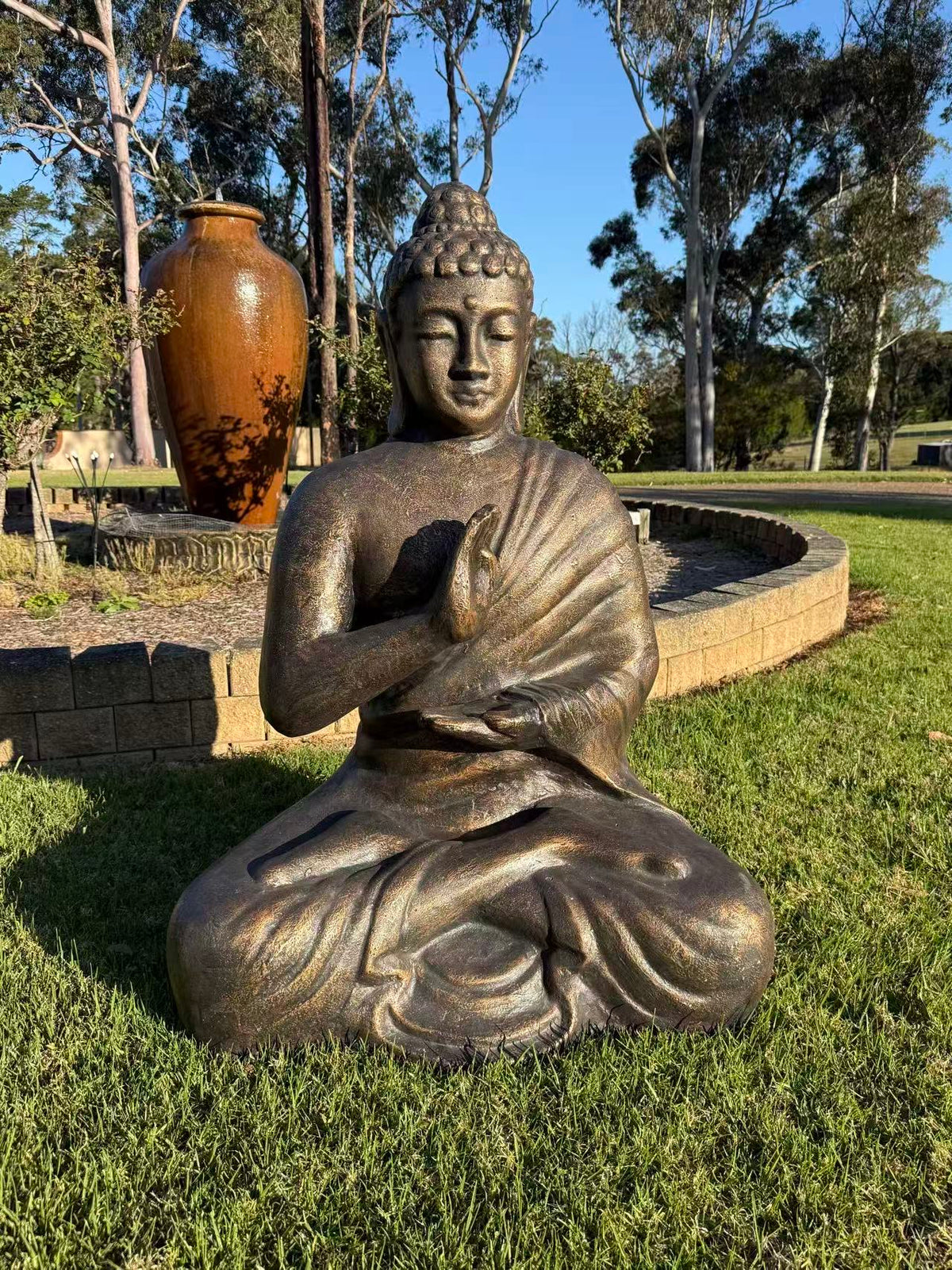 Sacred Blessing Buddha Garden Statue — 120 cm
