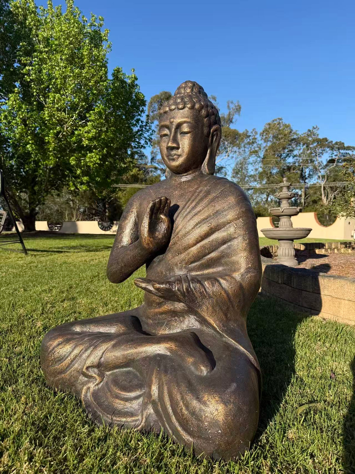 Sacred Blessing Buddha Garden Statue — 120 cm