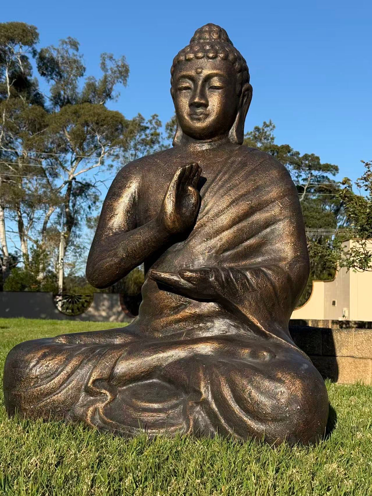 Sacred Blessing Buddha Garden Statue — 120 cm