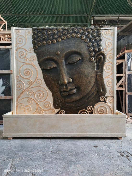 Alila Extra Large Masterpiece Buddha Water Wall with Sublime Colours