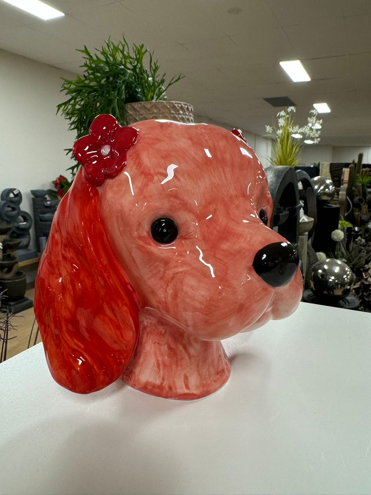 KING CHARLES CAVALLER VASE PINK