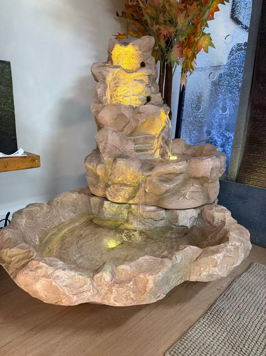 Canyon Rock Falls Fountain Pond