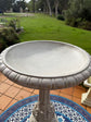 Pila Stylish White Birdbath Garden Decoration