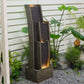Abruzzo Multi Curtains Water Feature 1.03 Meter Tall Indoor & Outdoor Fountain