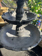 Lisboa Black Stone Effect 5-Tier Electric Powered Tiered Water Fountain