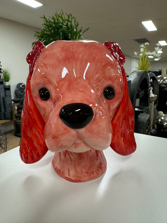 KING CHARLES CAVALLER VASE PINK