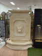 Cesare Large Lion Water Wall Sandstone Cement Fibre Tall Fountain