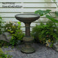 Pitigliano Solar Bird Bath Fountain