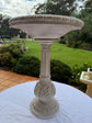 Pila Stylish White Birdbath Garden Decoration