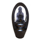 Protection Buddha Water Feature 1.18 Meter Tall Grey Sandstone Finish